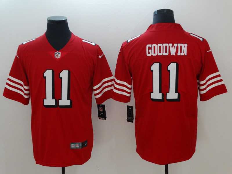 Nike 49ers 11 Marquise Goodwin Red 2018 Vapor Untouchable Limited Jersey,We sell and wholesale Nike 49ers 11 Marquise Goodwin Red 2018 Vapor Untouchable Limited Jersey on line form chian!
